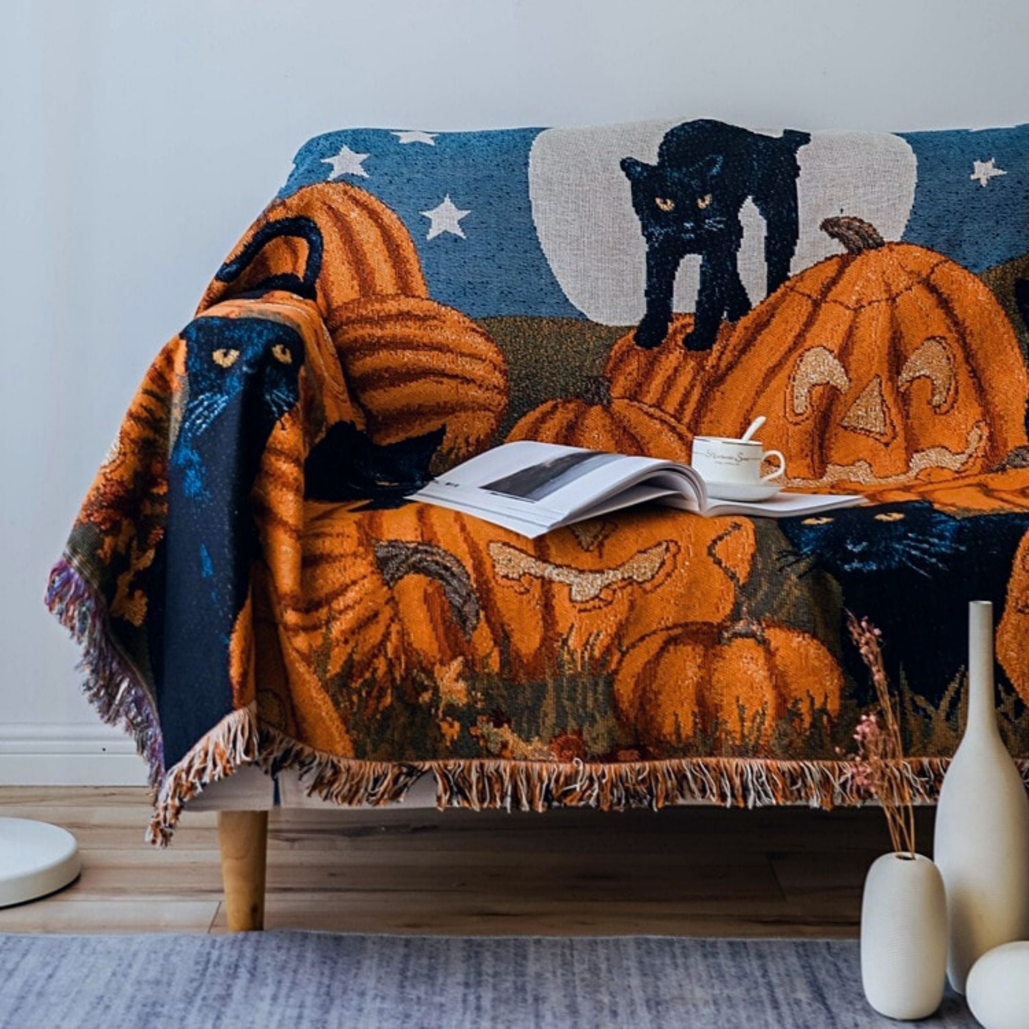 Halloween Throw Blanket - ESSENTIAL STOCKIST 130cm x 160cm ESSENTIAL STOCKIST