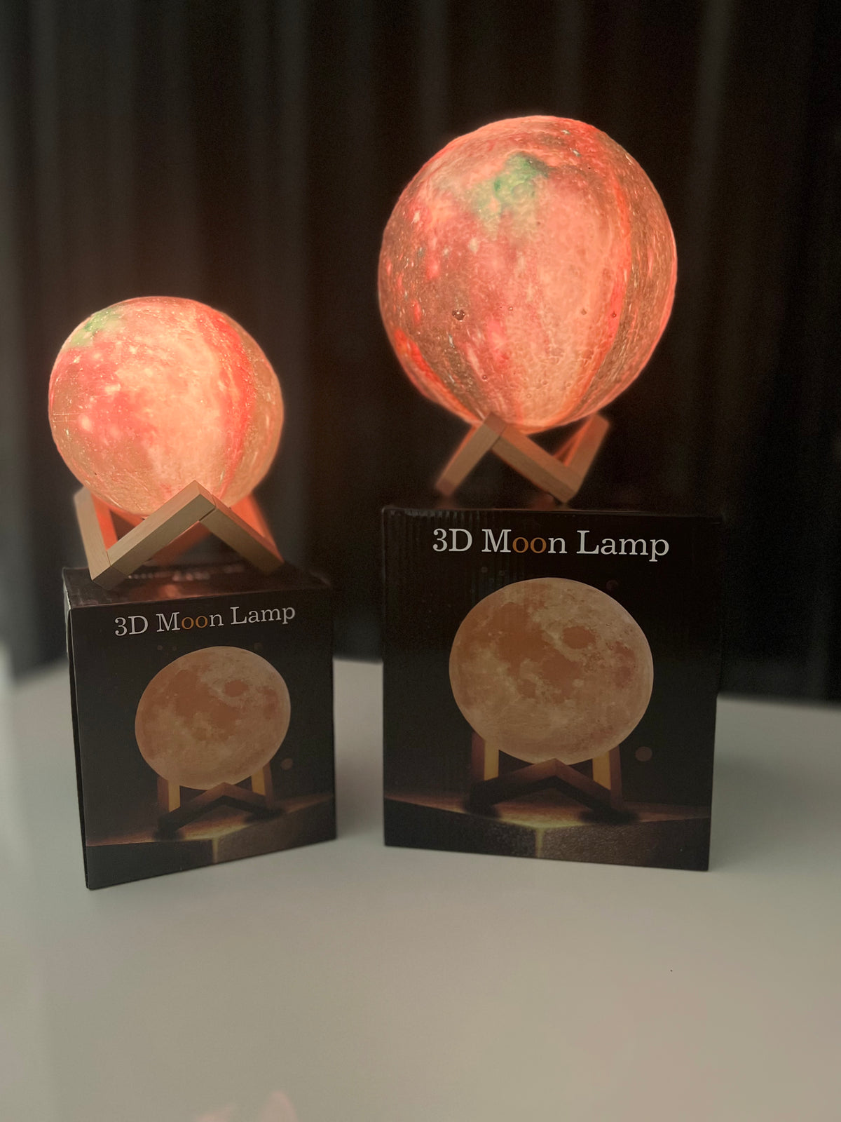3D Galaxy Moon Lamp - 16 Colors