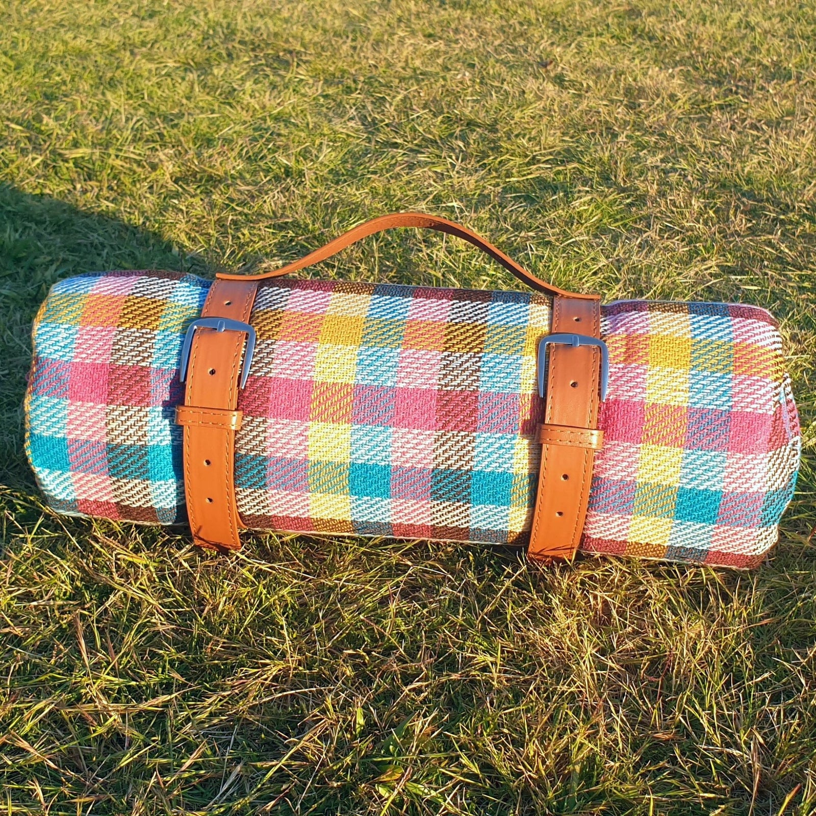 Waterproof Picnic Blanket | Rainbow - ESSENTIAL STOCKIST 150cm X 200cm ESSENTIAL STOCKIST