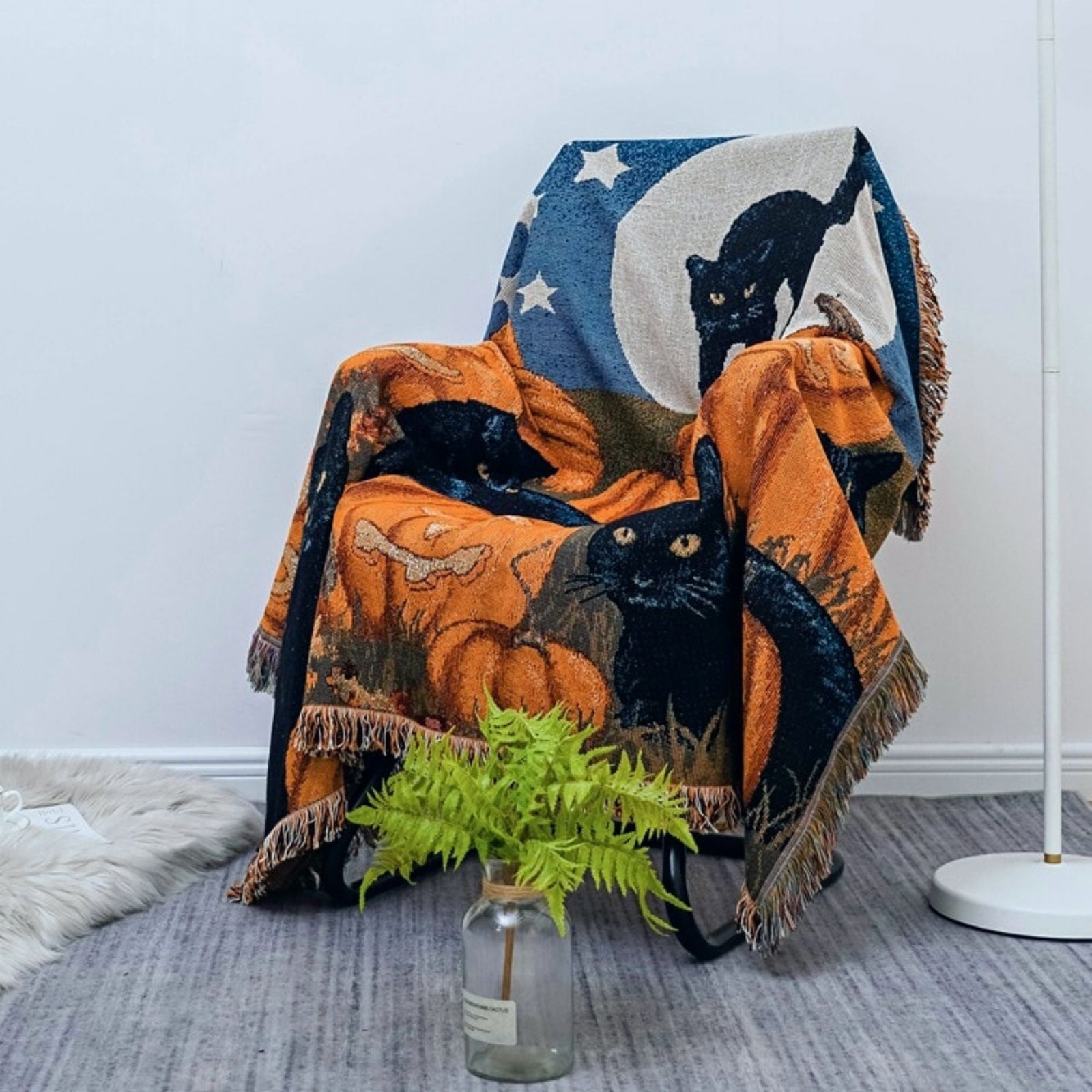 Halloween Throw Blanket - ESSENTIAL STOCKIST 130cm x 160cm ESSENTIAL STOCKIST