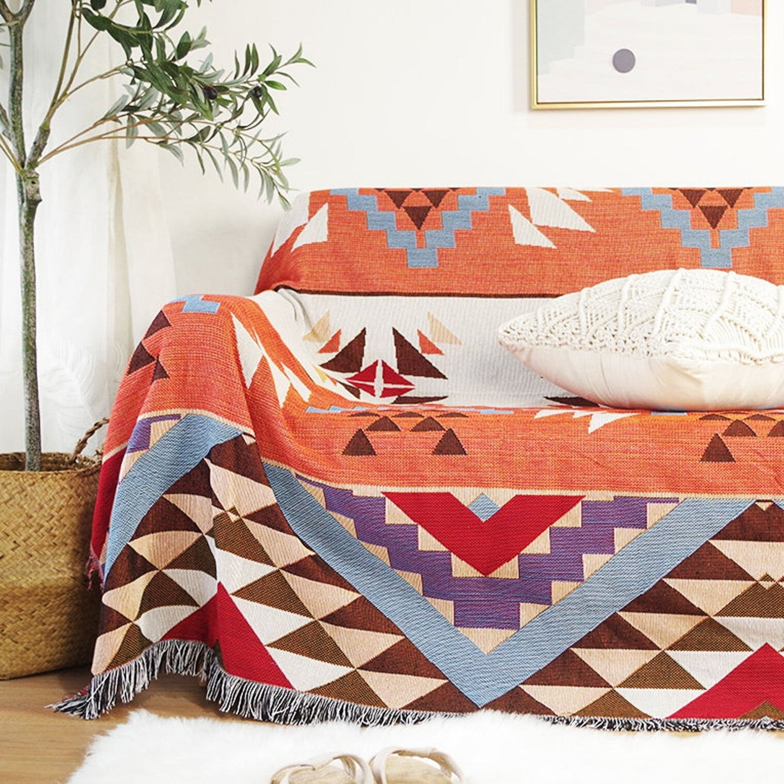 Navajo Throw Blanket - ESSENTIAL STOCKIST 130cm x 160cm ESSENTIAL STOCKIST