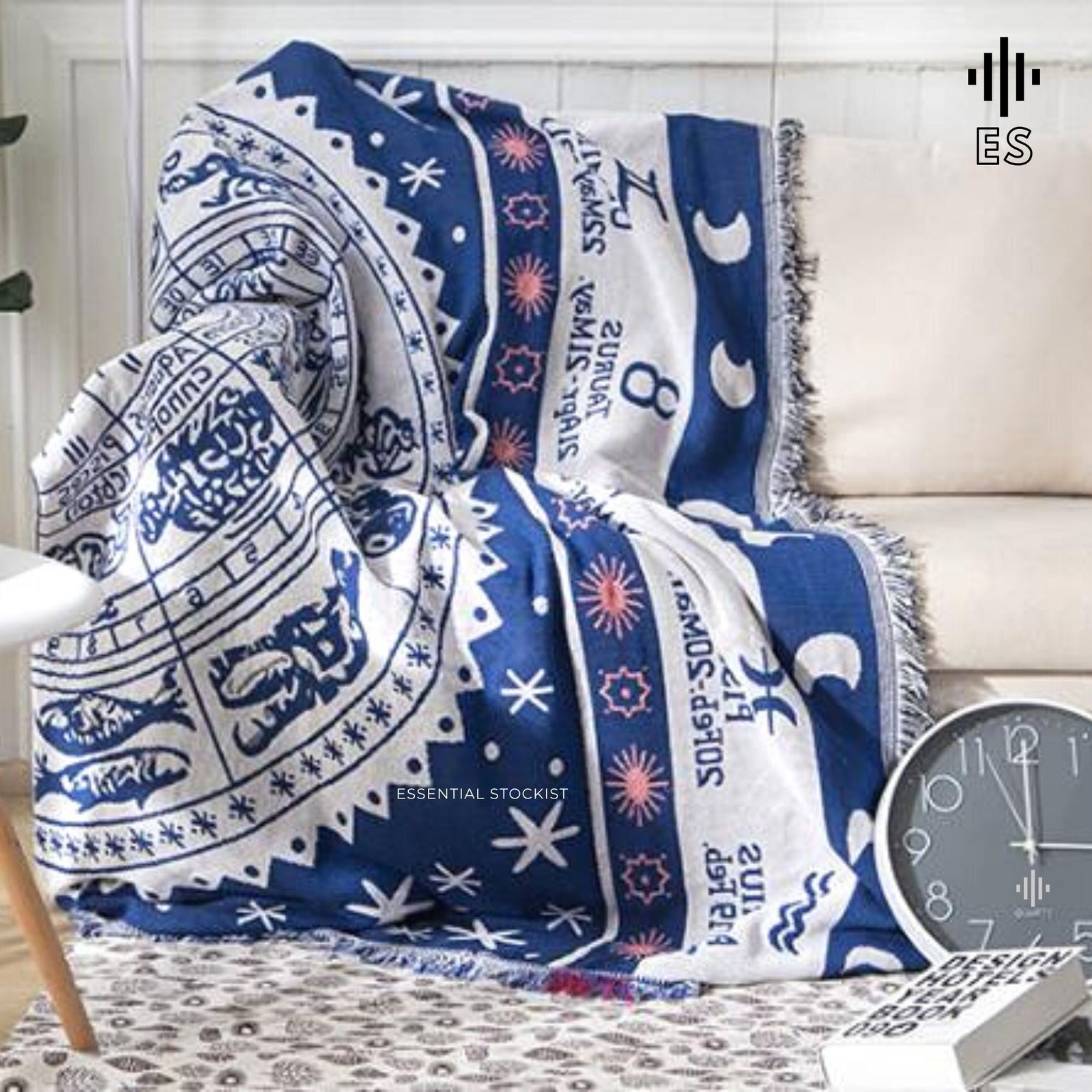 Zodiac Throw Blanket - ESSENTIAL STOCKIST 130cm x 180cm ESSENTIAL STOCKIST