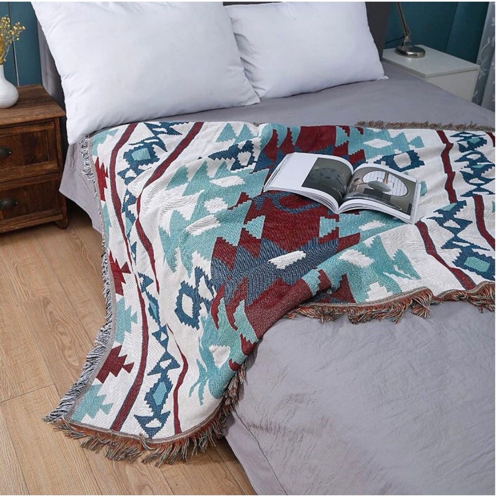 Aztec Throw Blanket - ESSENTIAL STOCKIST 130cm x 160cm ESSENTIAL STOCKIST