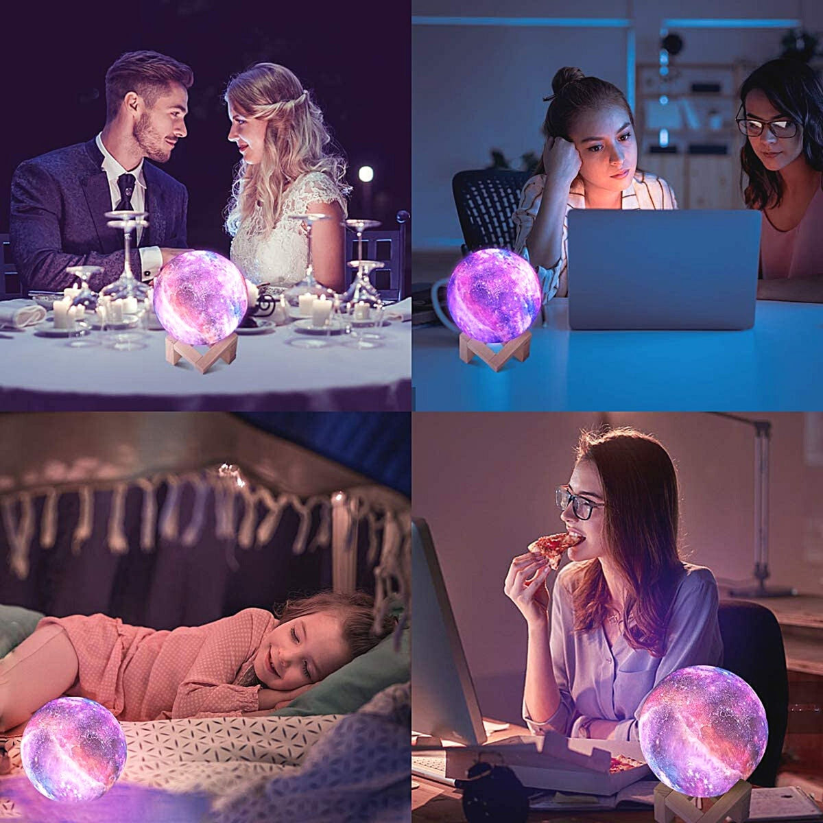 3D Galaxy Moon Lamp - 16 Colors - ESSENTIAL STOCKIST ESSENTIAL STOCKIST