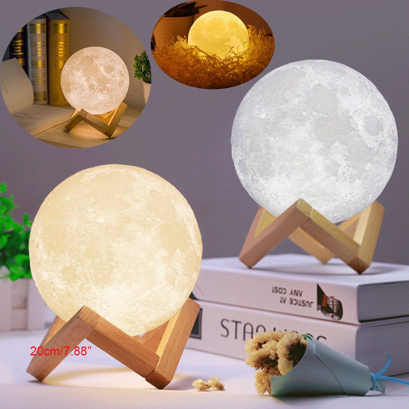 3D Galaxy Moon Lamp - 2 Color - ESSENTIAL STOCKIST 8 cm ESSENTIAL STOCKIST