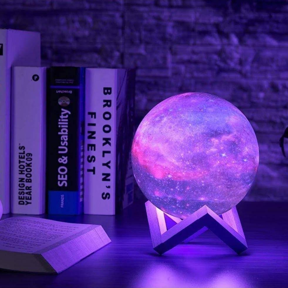 3D Galaxy Moon Lamp - 16 Colors - ESSENTIAL STOCKIST ESSENTIAL STOCKIST