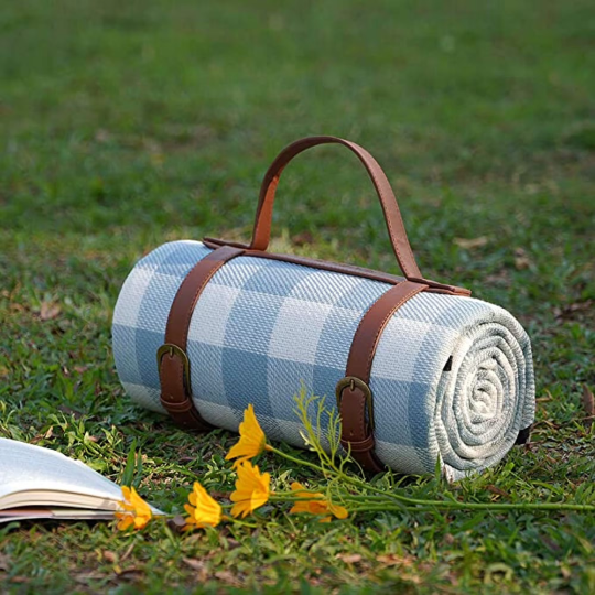 Waterproof Picnic Blanket | Sky Blue - ESSENTIAL STOCKIST 150cm x 200cm ESSENTIAL STOCKIST